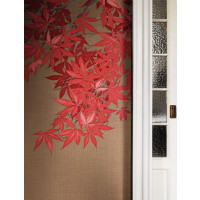 Fototapeta czerwony klon japoński London Art Tsukesage knm20 B Tale Books: Kimono