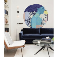 Mural okrągły syrena Dots Siren cool girl 8702 Wallcolors