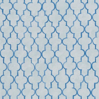 Tapeta jak koniczyna marokańska Designers Guild PDG1151/04 Pergola Trellis Porcelaine De Chine
