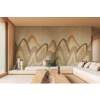 Mural jak góry Elitis VP941 01 Pignada Bois Sculpte