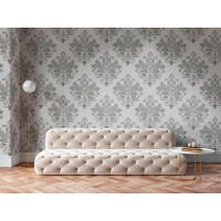 Fototapeta ornament Rebel Walls R19402 Baroque Pearl White Lars Wallin