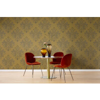 Fototapeta ornament Rebel Walls R19523 Baroque Pearl Yellow Lars Wallin