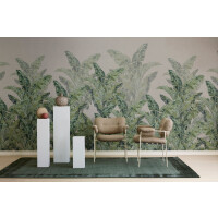 Fototapeta tropikalne liście Rebel Walls R19524 Jungle Pearl Beige Lars Wallin