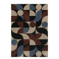 Dywan Geometryczny Carpet Decor Deco Blue Copper Art Deco Collection
