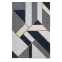 Dywan Geometryczny Carpet Decor Gatsby Dark Blue Art Deco Collection