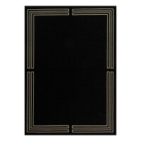 Dywan Geometryczny Czarny Carpet Decor Royal Black Art Deco Collection