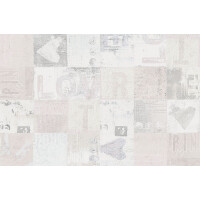 Tapeta Tecnografica 54528 Love And Patch White