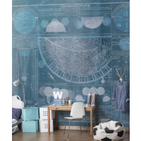 Tapeta Mapy Tecnografica 54956 Eclypse Blue