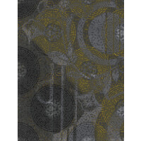 Tapeta Geometryczna Okręgi Tecnografica 56507 Seventies Black