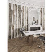 Tapeta z drzewami Tecnografica 57115 Forest Brown