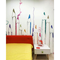 Tapeta Kolorowe Kredki Tecnografica 58358 Pastel Scrape Color