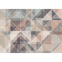 Tapeta geometryczna z efektem 3d Tecnografica 59076 Miami Pastel