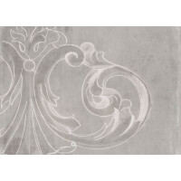 Tapeta nowoczesna z liściem akantu Tecnografica 60150 Capitello Grey Deco