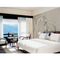 Tapeta z liściem akantu Tecnografica 60150 Capitello Ivory Deco