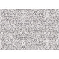 Tapeta Etniczna Tecnografica 61156 Kaleido Grey and white
