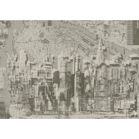 Tapeta Plan Miasta Tecnografica 62057 Jersey Sepia