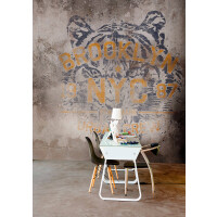 Tapeta ze wzorem tygrysa Tecnografica 62657-1 Eye Of The Tiger Grey
