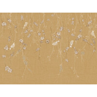 Tapeta Delikatne Kwiaty I Ptaki Tecnografica 70822-3 Waxwing Mustard