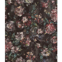 Tapeta z kwiatami Rebel Walls R17431 Jardin Red Velvet Oddity