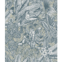 Tapeta tropikalna z tukanami Rebel Walls R17463 Furada Soft Sand Oddity