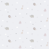 Tapeta ze zwierzętami do pokoju dziecka ICH Wallpaper 222-2 Jungle Lullaby
