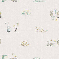 Tapeta dziecięca ICH Wallpaper 3353-1 Animal Beep Oh La La