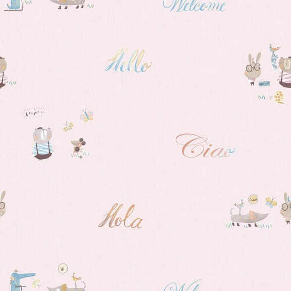 Tapeta dziecięca ICH Wallpaper 3353-2 Animal Beep Oh La La