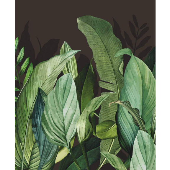 Mural w tropikalne liście Hohenberger 18002 Tropical Forest Tropical