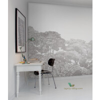 Fototapeta las biało-szary Rebel Walls R13054 Bellewood