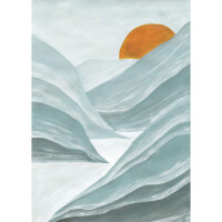 Mural krajobraz gór Caselio ONB 102726002 Blue Montains Only Blue