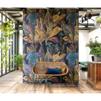 Mural z roślinnym wzorem Casadeco BFM 85952367 Iris Beauty Full Image 2