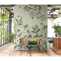 Mural tropikalne kwiaty i ptaki Casadeco BFM 87086107 Passiflore Beauty Full Image 2