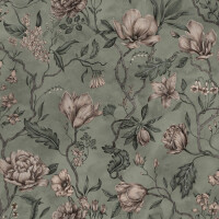 Fototapeta Kwiaty Magnolii Sandberg 663-38 Belinda Garden Green Kolonin