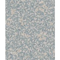 Tapeta Liście Sandberg 838-36 Linnea Misty Blue Kolonin