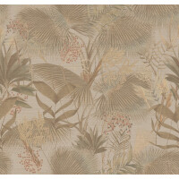 Tapeta tropikalna roślinność Jwall 50502 Palme Tahiti Straw - szer. 100 cm