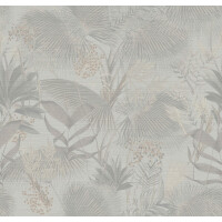 Tapeta tropikalna roślinność Jwall 50504 Palme Tahiti Straw - szer. 100 cm