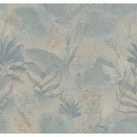 Tapeta tropikalna roślinność Jwall 50505 Palme Tahiti Straw - szer. 100 cm