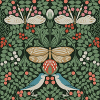 Tapeta botaniczny ogród York Wallcoverings AC9161 Butterfly Garden Art & Crafts