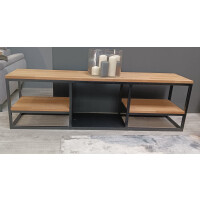 Stolik RTV EVOS Dębowy Szerokość 180 cm Styl LOFT Industrial