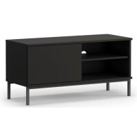 Szafka RTV 100 QUERTY QT-04 Czarna LOFT Nowoczesna Do Salonu Pokoju QT-04