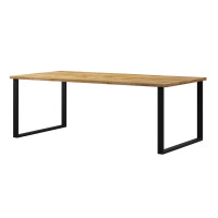 Stół HALLE 94 Szeroki 200 cm 2 m Nowoczesny Do Jadalni Kuchni Styl LOFT helvetia 24N0HK94 Dąb Wotan