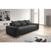 Sofa ASTON z Funkcją Spania Trzyosobowa Grafitowa