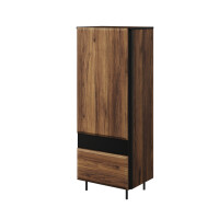 Szafka BORGA 6 szerokość 55 cm dąb catania/czarny/dąb catania mdf