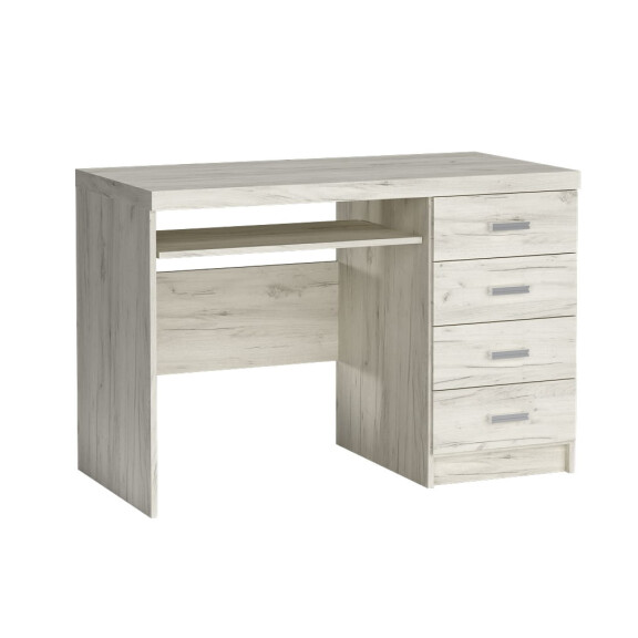 Biurko z 4 szufladami szerokość 120 cm INDIANAPOLIS I16 Kraft biały