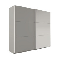 Szafa przesuwna VIGO 120 dwudrzwiowa lustro szerokość 122 cm szara