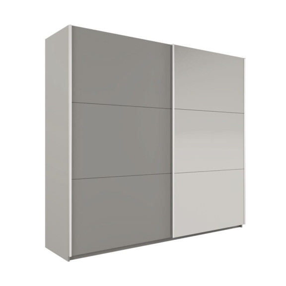 Szafa przesuwna VIGO 120 dwudrzwiowa lustro szerokość 122 cm szara