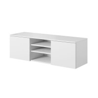 Szafka RTV ASGARD szerokość 120 cm 2 drzwiczki biały