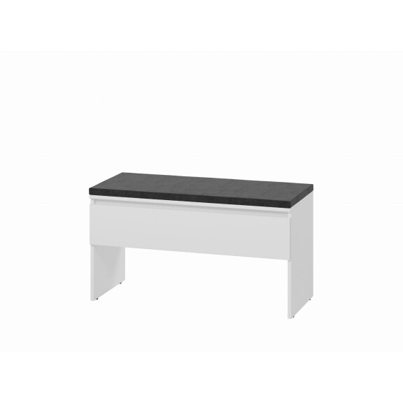 Kontener SIMPLY SM-03 Szerokość 92 cm Biały Klapa Siedzisko Ławka Do Przedpokoju SM3BI