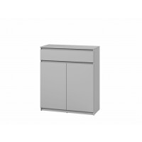 Komoda SIMPLY SM-02 Szerokość 92 cm Szara Dwudrzwiowa Szuflada Do Przedpokoju SM2S1