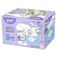 Bella Baby Happy pieluszki Midi (3) BOX 140 szt.